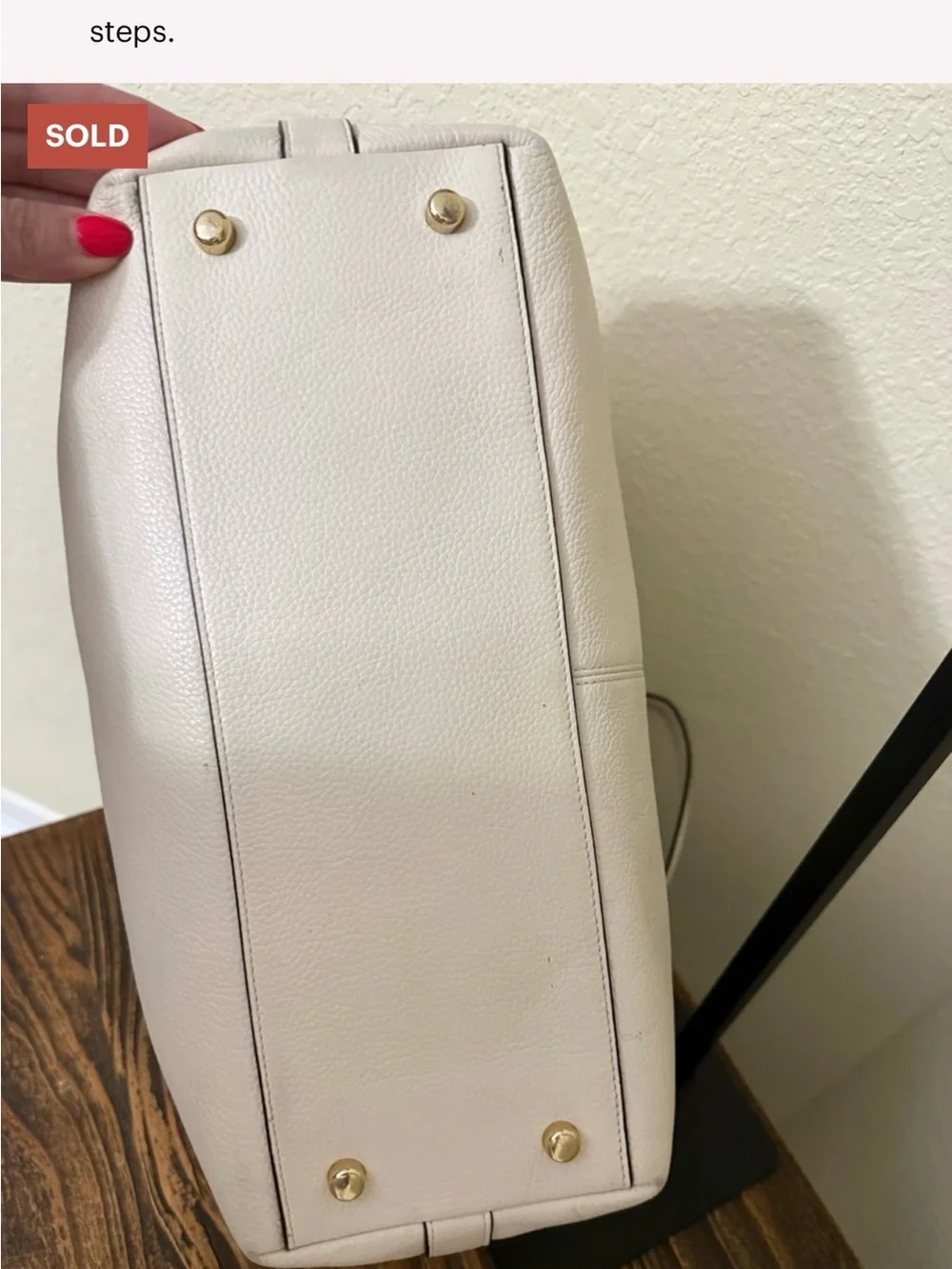 Coach Pebbled Leather Tote